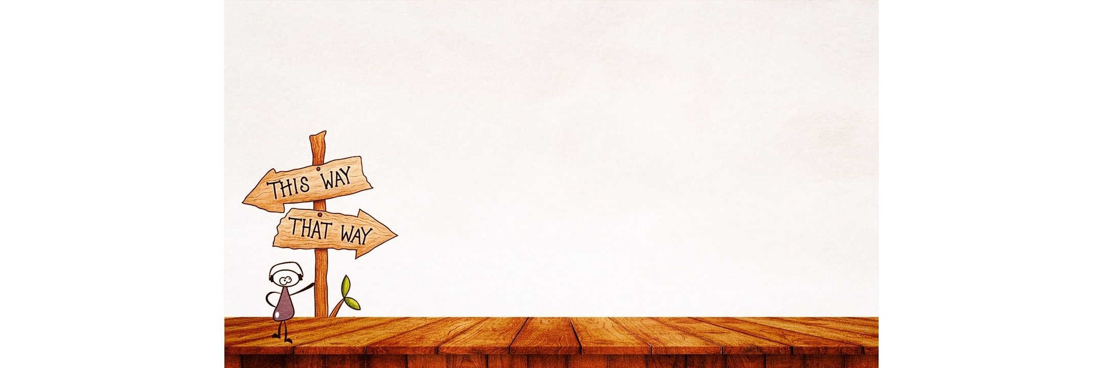 Bild eines Wegweisers